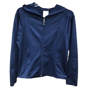 Passport Blue Activewear Full Zip Jacket Women Medium